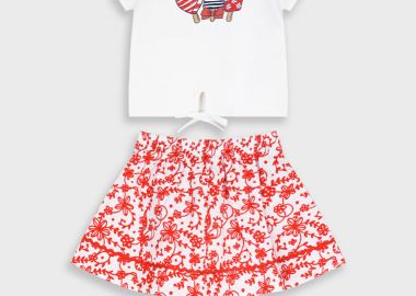 Σετ μπλούζα με φούστα για βρεφικό κορίτσι (6 μηνών - 5 ετών) | ΕΜΠΡΙΜΕ - Energiers - 